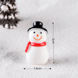 Christmas Micro Landscape Decorations Resin Craft Gifts Home Decoration Ornaments, Spec: Snowman No.3