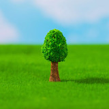 Micro-landscape Simulated Green Trees Flowers DIY Gardening Ecological Ornaments, Style: No. 4 Thin Tree