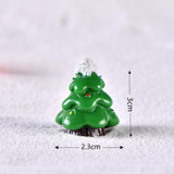 Christmas Micro Landscape Decorations Resin Craft Gifts Home Decoration Ornaments, Spec: Christmas Tree No.11