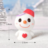 Christmas Lovely Micro Landscape Snow Ornament Decorative Accessories, Style: No.1 Smile Love
