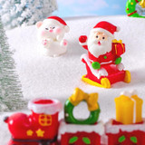 Christmas Cute Micro Landscape DIY Decorations Snowy Desktop Ornament, Style: No.4 Cute Bear