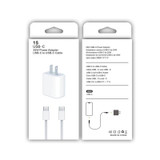 PD35W USB-C / Type-C Port Charger with 1m Type-C to Type-C Data Cable, US Plug