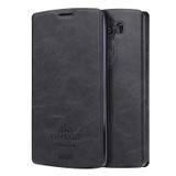 MOFI VINTAGE for LG V10 Crazy Horse Texture Horizontal Flip Leather Case with Card Slot & Holder(Black)