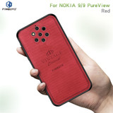 PINWUYO Shockproof Waterproof Full Coverage PC + TPU + Skin Protective Case for Nokia 9 (Red)
