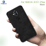 PINWUYO Shockproof Waterproof Full Coverage PC + TPU + Skin Protective Case for Nokia X7 (Black)