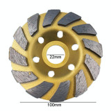 100mm Concrete Stone Diamond Grinding And Polishing Blades Ceramic Grinder Machine Fan Shape Grinding Wheel, Specification: A Level Coarse Tooth