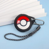 For Pokemon Go Plus+ Sleep Monitor Poke Ball Anti-fall Silicone Protective Case(Black)