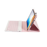 For OPPO Pad Air2 11.4 inch OP14 TPU Ultra-thin Detachable Bluetooth Keyboard Leather Case(Pink)