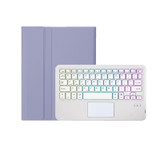 For OPPO Pad Air2 11.4 inch OP14-AS TPU Ultra-thin Detachable Backlight Bluetooth Keyboard Leather Case with Touchpad(Purple)