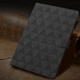 For Amazon Kindle HD10 2021 Diamond Texture Embossed Leather Smart Tablet Case(Black)