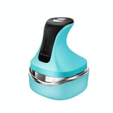 Magnetic Rechargeable High-power Waterproof Head Massager Home Scalp Massager English Packaging + 2 Massage Heads(Vanilla Blue)