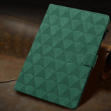 For Samsung Galaxy Tab S6 Lite P610 Diamond Texture Embossed Leather Smart Tablet Case(Green)