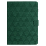 For Samsung Galaxy Tab A 10.1 2016 T580 Diamond Texture Embossed Leather Smart Tablet Case(Green)