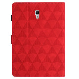 For Samsung Galaxy Tab A 10.5 T590 Diamond Texture Embossed Leather Smart Tablet Case(Red)