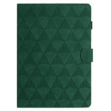 For Samsung Galaxy Tab A 10.5 T590 Diamond Texture Embossed Leather Smart Tablet Case(Green)