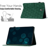 For Samsung Galaxy Tab A 10.5 T590 Diamond Texture Embossed Leather Smart Tablet Case(Green)