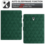 For Samsung Galaxy Tab A 10.5 T590 Diamond Texture Embossed Leather Smart Tablet Case(Green)