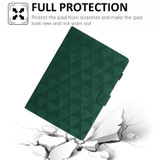 For Samsung Galaxy Tab A 10.5 T590 Diamond Texture Embossed Leather Smart Tablet Case(Green)