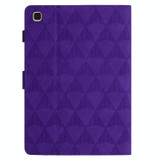 For Samsung Galaxy Tab A 10.1 2019 Diamond Texture Embossed Leather Tablet Case(Purple)