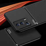 For Xiaomi 13 Lite Classic Tilt Strip Grain Magnetic Shockproof PC + TPU Phone Case(Black)