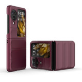 For OPPO Find N3 Flip Magic Shield Fold PC Shockproof Phone Case(Wine Red)