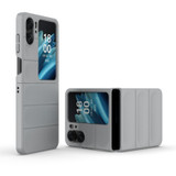 For OPPO Find N2 Flip Magic Shield Fold PC Shockproof Phone Case(Grey)