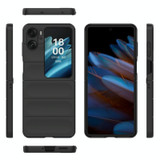 For OPPO Find N2 Flip Magic Shield Fold PC Shockproof Phone Case(Black)