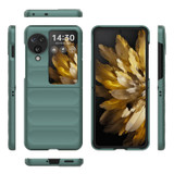 For OPPO Find N3 Flip Magic Shield Fold PC Shockproof Phone Case(Dark Green)