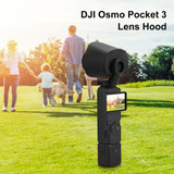 For DJI OSMO Pocket 3 Sunshade Lens Protective Cover Hood (Black)