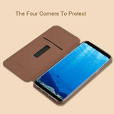 MOFI VINTAGE for Galaxy S8 + / G955 Crazy Horse Texture Horizontal Flip Leather Case with Card Slot & Holder(Black)