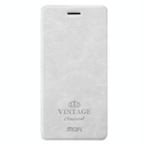 MOFI VINTAGE for Galaxy S8 + / G955 Crazy Horse Texture Horizontal Flip Leather Case with Card Slot & Holder(White)