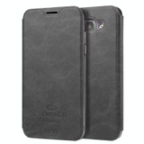 MOFI VINTAGE for Galaxy A8(2016) / A810 Crazy Horse Texture Horizontal Flip Leather Case with Card Slot & Holder (Black)