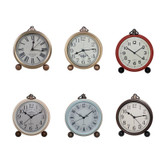 Retro Iron Alarm Clock Simple Desktop Quartz Clock, Style: Roman Number