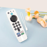 For Amazon Alexa Voice Remote 3rd Gen Anti-Fall And Protective Cover For TV Remote Control(White)