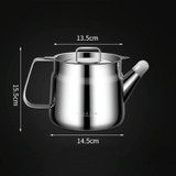 Kacheeg Household 304 Stainless Steel Eagle Beak Oil Filter Kettle Kitchen Leak-Proof Oil Strainer, Capacity: 1500ml