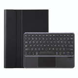 For Samsung Galaxy Tab S9 FE Candy Color TPU Round Keycap Touch Bluetooth Keyboard Leather Case(Black)