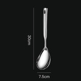 Kacheeg Household Stainless Steel Spatula Kitchenware Kitchen Cooking Tools, Style: Rice Spoon