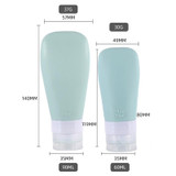 14 In 1 Toiletries Travel Bottles Set Leak Proof Silicone Squeezable Shampoo Dispenser, Spec: 60ml A Set