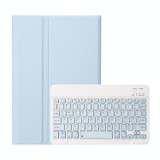 For Samsung Galaxy Tab S9 FE A710B Candy Color TPU Bluetooth Keyboard Leather Tablet Case with Pen Holder(Ice Blue)