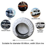 4pcs / Set Car Tire 420D Oxford Cloth Protective Cover, Diameter: 60-66cm, Width: 30cm
