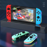 JOY-02 Gaming Left And Right Handle With RGB Lights Body Feel Bluetooth Gamepad For Switch / Switch OLED / Switch Pro / Switch Lite / Switch Joycon(Blue Red)