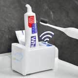 Smart Induction Toothpaste Squeezer Electric Automatic Toothpaste Dispenser, Spec:  Rechargeable  White