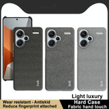 For Xiaomi Redmi Note 13 Pro+ 5G imak Ruiyi Series Cloth Texture PU + PC Phone Case(Dark Grey)