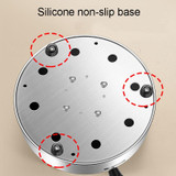 Kacheeg Stainless Steel Alcohol Dry Cooker Single Person Small Stove Boiler, Diameter: 20cm(Pot+Alcohol Stove)