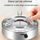 Kacheeg Stainless Steel Alcohol Dry Cooker Single Person Small Stove Boiler, Diameter: 22cm(Pot+Alcohol Stove)