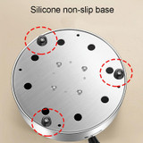 Kacheeg Stainless Steel Alcohol Dry Cooker Single Person Small Stove Boiler, Diameter: 22cm(Pot+Alcohol Stove)