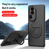 For OPPO Reno10 Pro Magsafe Hidden Fold Holder Full Coverage Shockproof Phone Case(Grey)