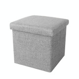 Home Foldable Fabric Storage Chairs Multifunctional Square Sofa, Color: Dark Gray