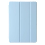 For Huawei Matepad 11 Pro 2024 Clear Acrylic 3-Fold Leather Tablet Case(Ice Blue)