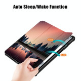 For Huawei MatePad Pro 11 2024 / 2022 Coloured Drawing 3-Fold Smart Leather Tablet Case(Sunset)